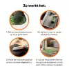 Mosgroen - Bladeren - Overlapping Inductie beschermer vinyl 3mm klein 276 -zzzzzzz-td-werking