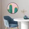Cactussen - Modern - Pastel Fotolijst rond zonder passe partout klein -sfeer2