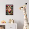 Vrouw - Kauwgom - Graffiti - Love fotolijst zwart zonder passe partout klein -usfeer4_kinderkamer