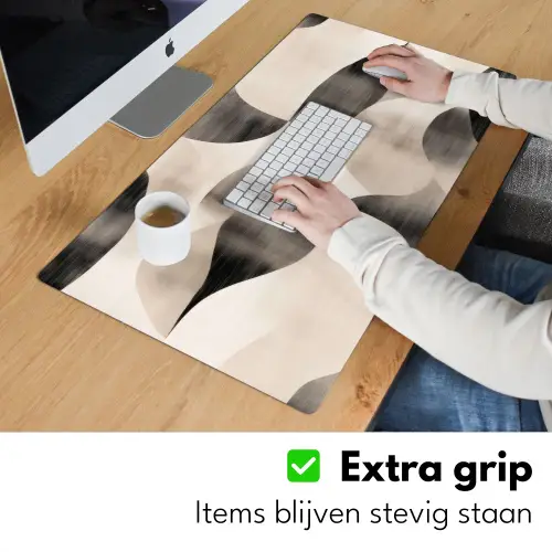 Grillige vormen - Subtiele overgangen - Dynamisch Muismat XXL klein -sfeer3