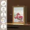Auto - Rood - Cadeaus - Winter - Sneeuw - Kerst Light Box met kabel (Tafellamp) klein -USP_NL