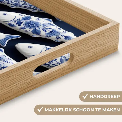 Vissen - Delfts - Blauw - Keramiek Dienblad Rechthoek middel -USP_HandgreepNL