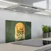 Plant - Bloemen - Wit keuken achterwand spatscherm klein -3d_schuin
