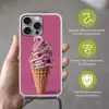 Softijs - Edelstenen - Roze - Hoorntje Hoesje iPhone 16 Pro Max met koord klein -sfeer2_NL
