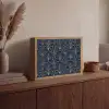 Deco - Waaier - Blauw Light Box met batterij (Wandlamp) middel 907 -sfeer2