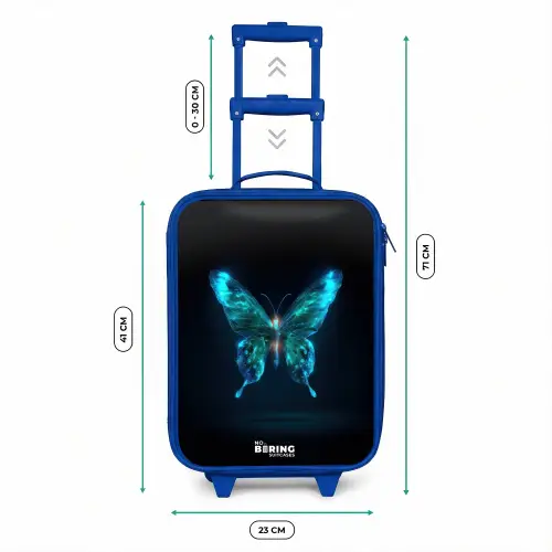Magische digitale vlinder Kinderkoffer - Blauw klein -productfoto_formaten