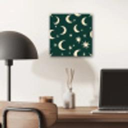 Manen - Sterren - Groen aluminium wit klein 46 -sfeer5