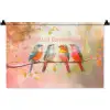 Vogels - Tak - Quote - Roze Wandkleed katoen klein -zz3d