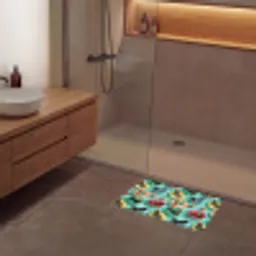 Teckels - Zwembad - Kleurrijk Badmat klein 997 -sfeer2