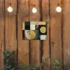 Abstract - Goud - Brons - Vormen - Geometrisch tuinposter los doek klein -sfeer1