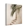 Palmboom - Schaduw - Trap - Beige aluminium wit klein -3d