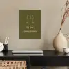 Roze - Groen - Wijn - Quote poster papier klein -sfeer1
