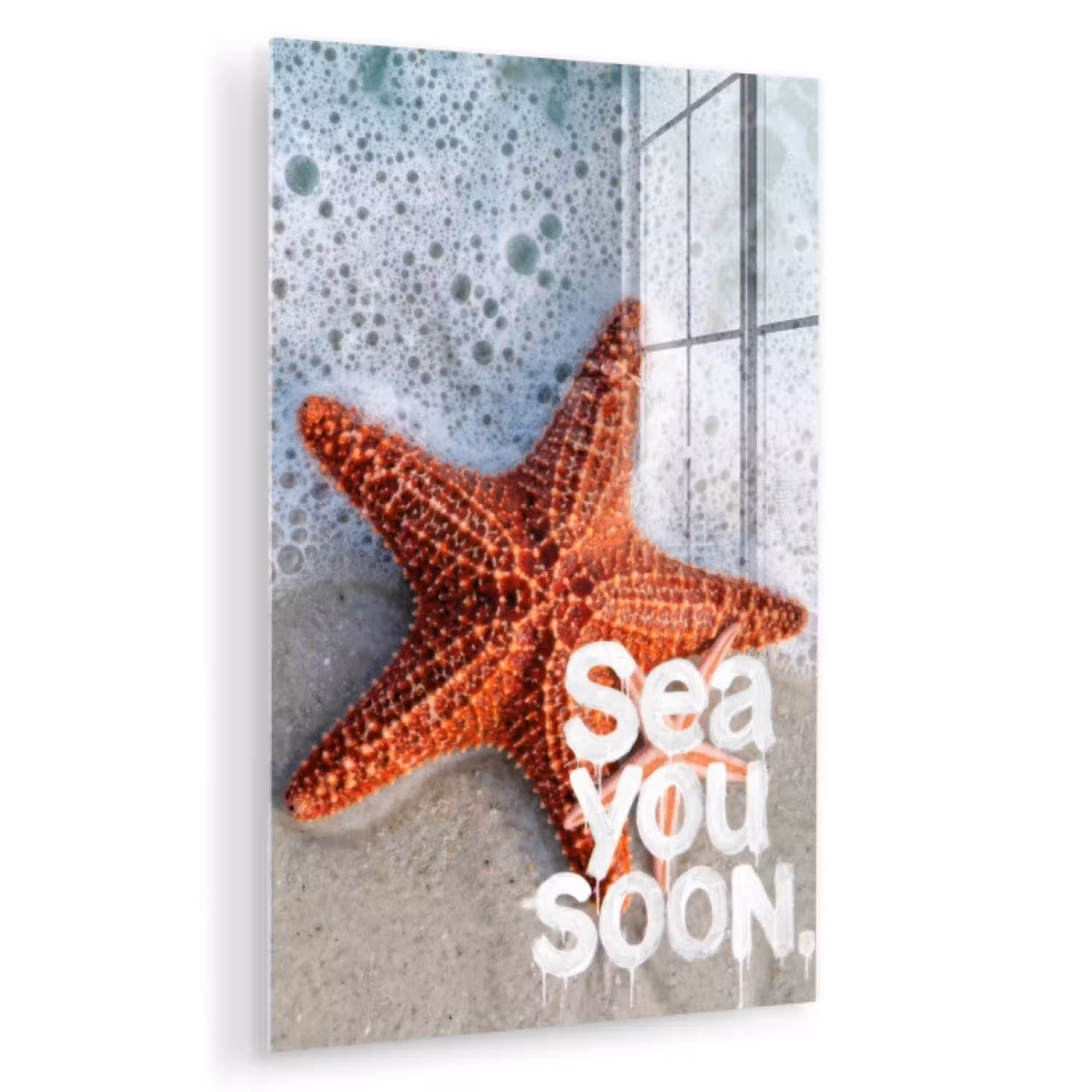 Sea you soon - Zeester - Zee plexiglas 5mm klein -zzzproduct_nieuw