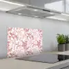 Dieren - Abstract - Rood keuken achterwand spatscherm klein 900 -3d_schuin