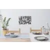 Vormen - Letters - Graffiti - Zwart Muursticker klein -eettafel
