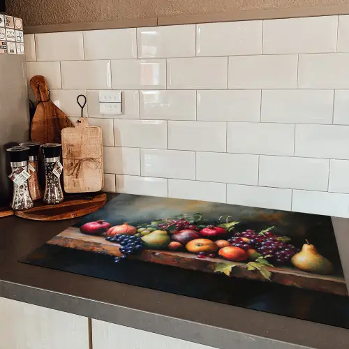 Rustiek - Stilleven - Fruit Inductie beschermer vinyl 3mm klein -sfeer3