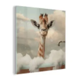 Giraffe - Wilde dieren - Bad -  Schuim plexiglas 5mm klein -z3d