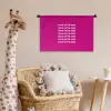 Focus on the good - Roze - wit Wandkleed katoen klein -wsfeer5_kind