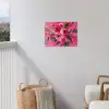 Bloemen - Verf - Roze tuinposter los doek klein -sfeer8