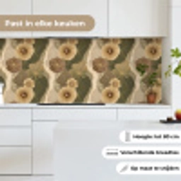 Abstract - Modern - Groen keuken achterwand 2 middel 871 -sfeer4_NL