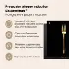 Bestek - Goud - Mes - Vork Inductie beschermer vinyl 3mm middel -zzzzzzusp-haakje_FR