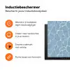 Organisch - Patroon - Blauw Inductie beschermer vinyl 3mm klein 276 -zzzzzzz-td-ups