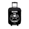 Born to game met controller Kinderkoffer - Zwart klein -3d