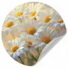 Madeliefjes - Wit - Zonlicht Wandcirkel behangsticker klein -3d