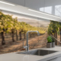 Druiven - Wijngaard - Zonlicht keuken achterwand 2 middel -3d_schuin