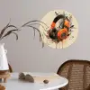 Koptelefoon - Oranje - Explosief Wandcirkel behangsticker klein -sfeer3