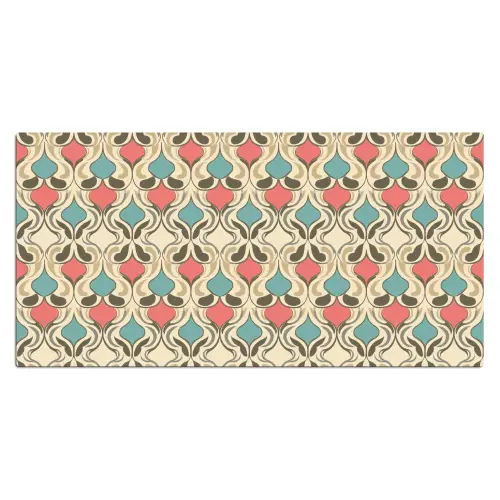 Barok - Retro - Kleurrijk Muismat XXL klein 681 -3d_leeg