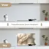 Hazestaartgras - Wit - Zonlicht keuken achterwand spatscherm klein -voor_na_NL