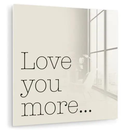 Minimalistisch - Love - Beige plexiglas 5mm klein -zzzproduct_nieuw