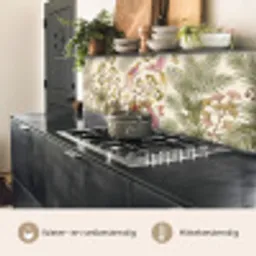 Vogels - Tropisch - Botanisch - Roze keuken achterwand 2 middel -usp_NL