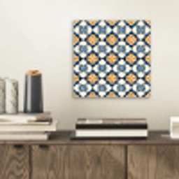 Klassiek - Geometrisch - Blauw aluminium wit klein 46 -sfeer1