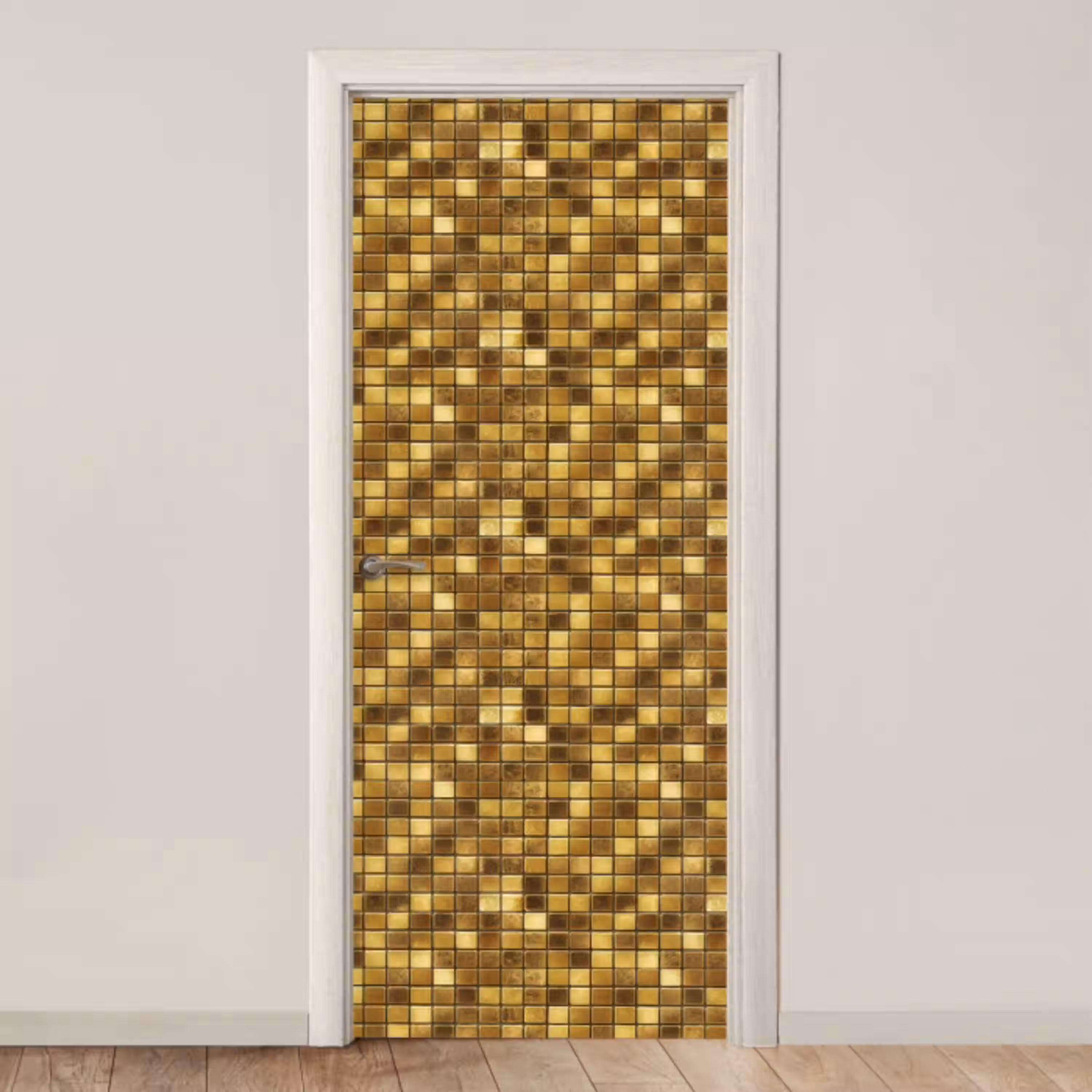 Tegels - Mozaïek - Luxe - Warm Goud deurposter klein 289 -3d_beige