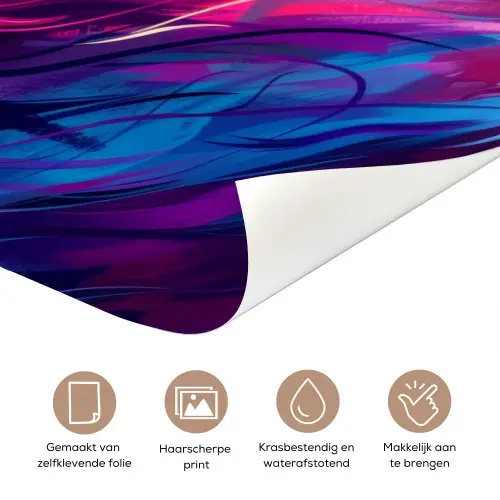 Modern dierdesign met naamtekst deurposter klein -closeup_NL