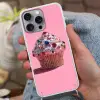 Cupcake - Kleurrijk - Edelstenen Hoesje iPhone 16 Pro Max met koord klein -sfeer3