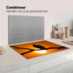 Gier - Tak - Zon - Oranje Inductie beschermer vinyl 3mm klein -wsfeer7_website
