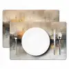 Abstract - Modern - Beige - Aesthetic - Goud Placemat vinyl groot -zzsfeer2_Kitchenyeah-website