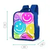 Kleurrijke glimlachexplosie Kinderrugzak - Blauw middel -productfoto_formaten
