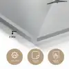 Minimalistisch - Silhouet - Zwart - Vliegtuig plexiglas 5mm klein -sfeer2