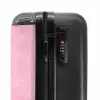 Lederen look licht roze NBS - Handbagage koffer - Kinderen Unisex middel -slot