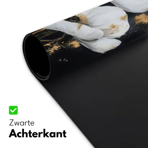 Bloemen - Wit - Abstract Muismat XXL klein -sfeer2