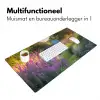 Tuinhuisje - Blauw - Bloemen Muismat XXL klein -sfeer4