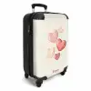 Zwevende harten in zachte rode en roze tinten NBS - Handbagage koffer - Volwassenen Unisex middel -productfoto_3d