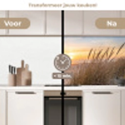 Zonsondergang - Duinen - Zee keuken achterwand 2 middel -voor-na2_NL