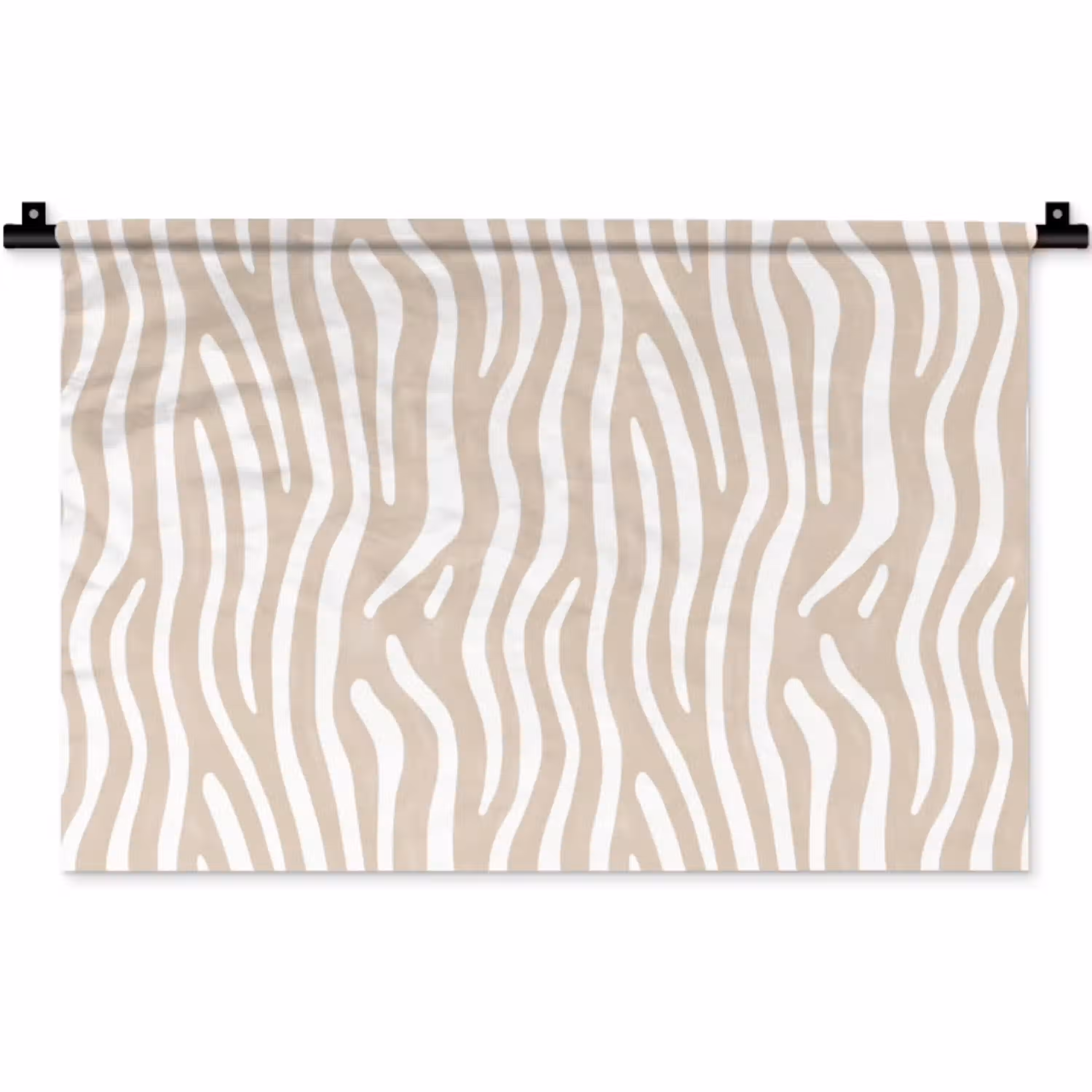 Abstract - Zebra - Beige Wandkleed katoen klein 269 -zz3d