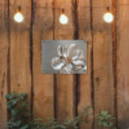 Bloem - Glazen - Doorzichtig tuinposter los doek klein -sfeer1