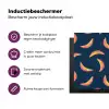 Banaan - Tropisch - Blauw - Patroon Inductie beschermer vinyl 3mm middel 274 -zzzzzzz-cc-usp